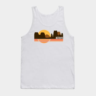 Zion National Park Retro 70s Tourist Souvenir Tank Top